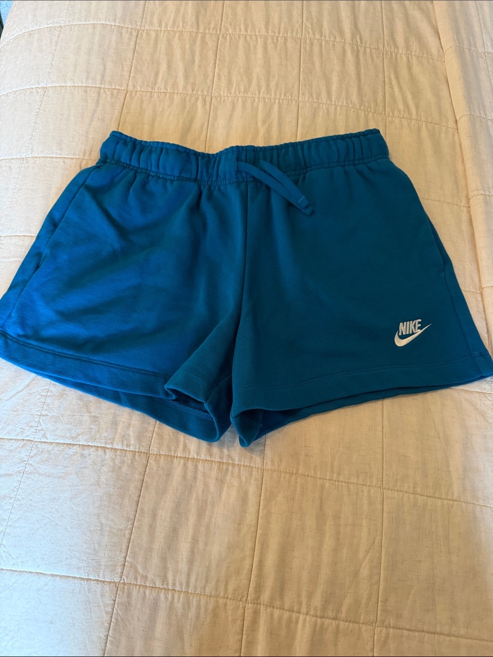 Nike Women's Blue Athletic Drawstring Shorts